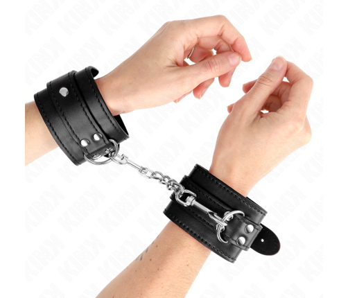 KINK - SIMPLE WRIST RESTRAINTS BLACK ADJUSTABLE 20-23 CM X 5.5 CM