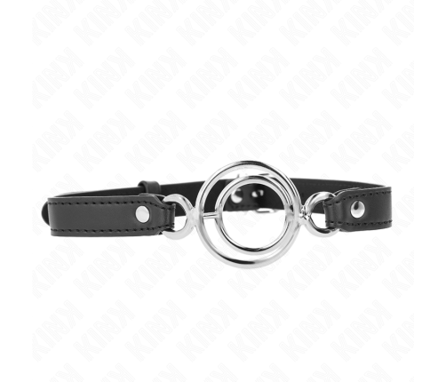 KINK - GAG WITH MULTIPLE O-RINGS 5 CM BLACK 63 X 2.5 CM