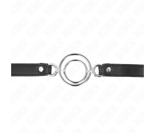 KINK - GAG WITH MULTIPLE O-RINGS 5 CM BLACK 63 X 2.5 CM