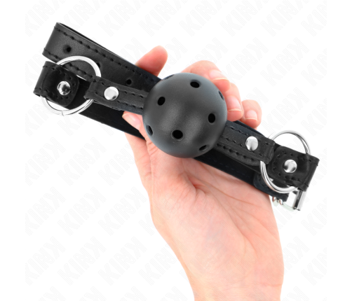 KINK - HOLLOW HARD BLACK BALL 4.5 CM GAG MODEL 1 63.5 X 2 CM