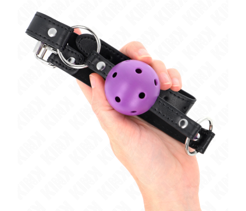 KINK - HOLLOW HARD PURPLE BALL 4.5 CM GAG 63.5 X 2 CM