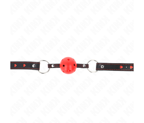 KINK - HOLLOW HARD RED BALL GAG MODEL 2 65 x 2.5 CM
