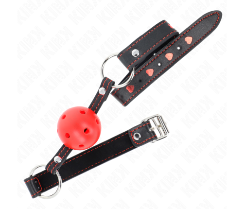 KINK - HOLLOW HARD RED BALL GAG MODEL 2 65 x 2.5 CM