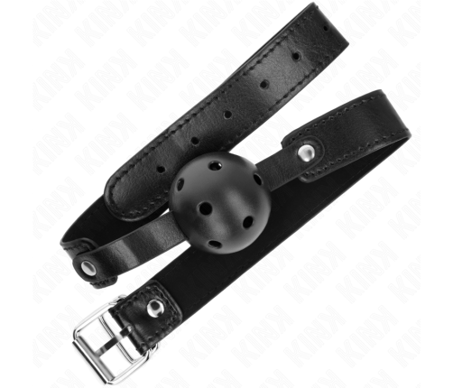 KINK - BLACK BREATHABLE BALL 4.5 CM GAG 65 x 2.5 CM
