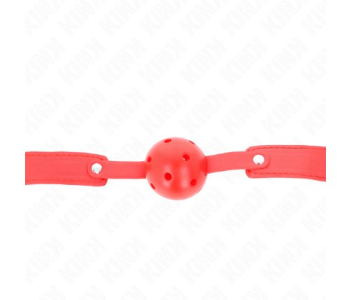 KINK - RED BREATHABLE BALL 4.5 CM GAG 65 x 2.5 CM