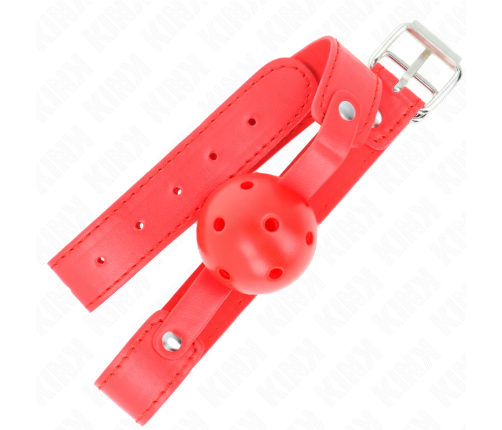 KINK - RED BREATHABLE BALL 4.5 CM GAG 65 x 2.5 CM