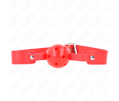 KINK - RED BREATHABLE BALL 4.5 CM GAG 65 x 2.5 CM