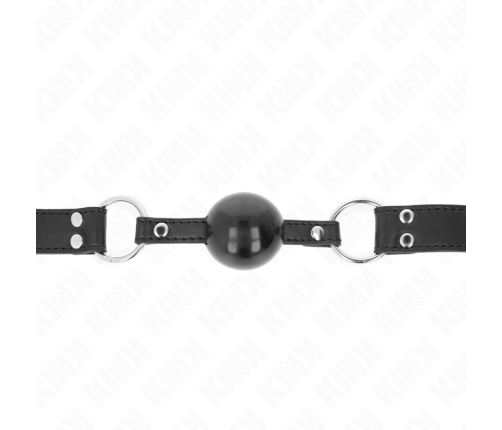 KINK - SOFT AND SOLID BALL 4 CM GAG WITH LEATHERETTE STRAP 62 x 2.5 CM ADJUSTABLE 42-58 CM