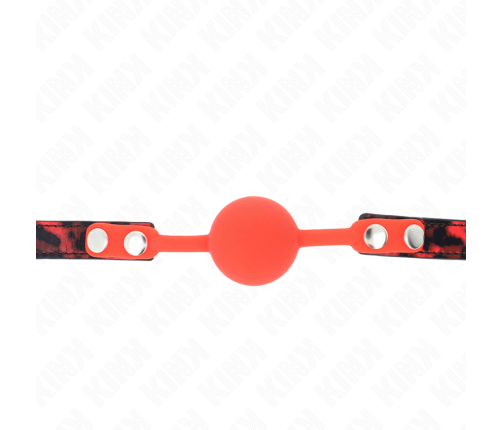 KINK - MODEL 2 SILICONE BALL 4 CM GAG WITH LOCK 60 x 2 CM