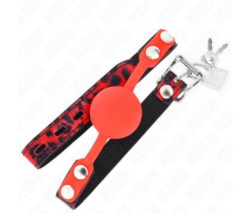 KINK - MODEL 2 SILICONE BALL 4 CM GAG WITH LOCK 60 x 2 CM