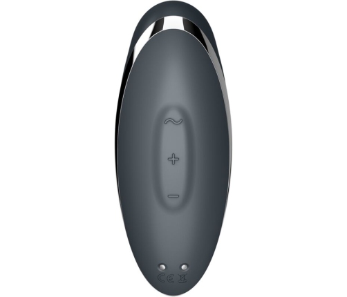 SATISFYER - TAP & CLIMAX 2 VIBRATOR & STIMULATOR GREY