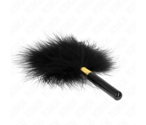 KINK - BLACK GOLD METAL TICKLE FEATHERS 18 CM