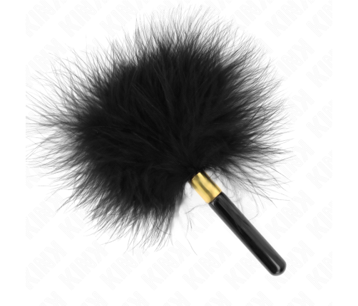 KINK - BLACK GOLD METAL TICKLE FEATHERS 18 CM