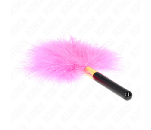 KINK - FUCHSIA GOLD METAL TICKLE FEATHERS 18 CM