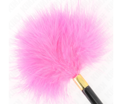 KINK - FUCHSIA GOLD METAL TICKLE FEATHERS 18 CM