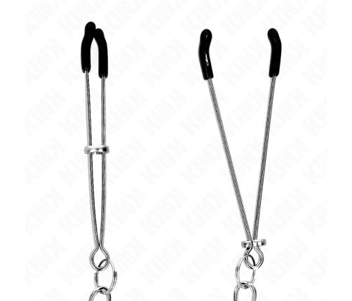 KINK - THIN NIPPLE CLAMPS WITH THICK CHAIN 30 CM