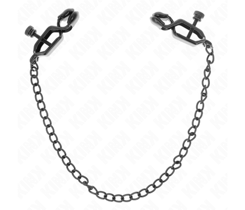 KINK - FLAT CHAIN NIPPLE CLAMPS BLACK 30 CM
