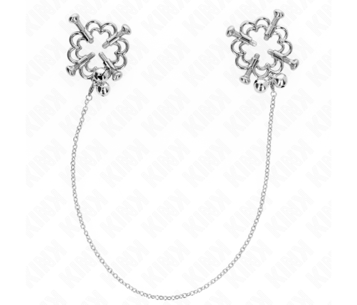 KINK - METAL FLOWER NIPPLE CLAMPS WITH CHAIN