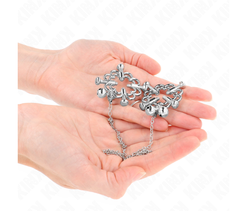 KINK - METAL FLOWER NIPPLE CLAMPS WITH CHAIN