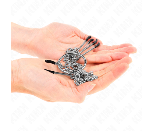 KINK - TRIPLE NIPPLE AND CLIT CLAMPS WITH CHAIN MODEL 1