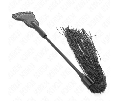 KINK - FOOT SHAPED PADDLE WITH TASSEL WHIP 31 CM
