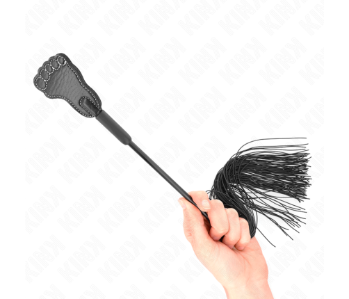 KINK - FOOT SHAPED PADDLE WITH TASSEL WHIP 31 CM
