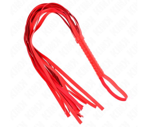KINK - RED SHORT HANDLE LONG TAIL WHIP 70 CM