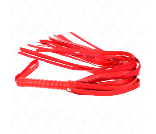 KINK - RED SHORT HANDLE LONG TAIL WHIP 70 CM