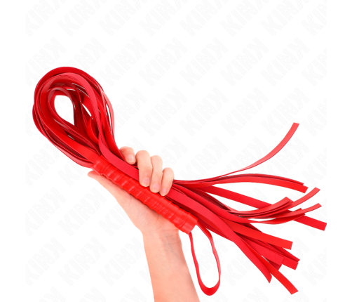 KINK - RED SHORT HANDLE LONG TAIL WHIP 70 CM