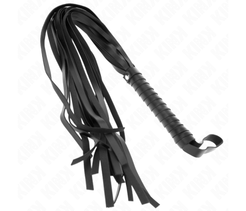 KINK - NEGRO SHORT HANDLE LONG TAIL WHIP 70 CM