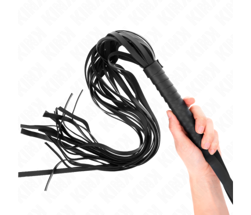 KINK - NEGRO SHORT HANDLE LONG TAIL WHIP 70 CM
