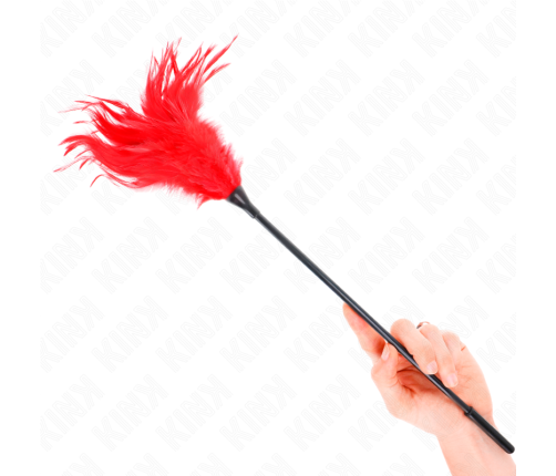 KINK - MULTIPLE RED TICKLE FEATHERS 45 CM