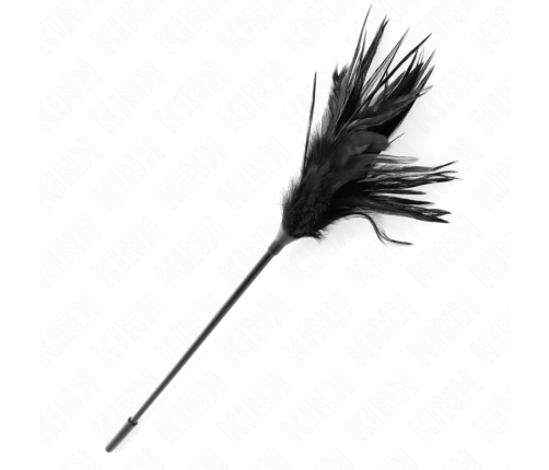 KINK - MULTIPLE BLACK TICKLE FEATHERS 45 CM