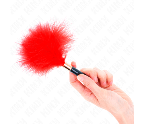 KINK - RED GOLD METAL TICKLE FEATHERS 18 CM