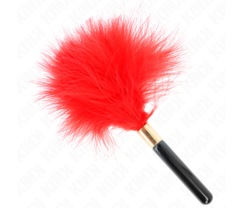 KINK - RED GOLD METAL TICKLE FEATHERS 18 CM