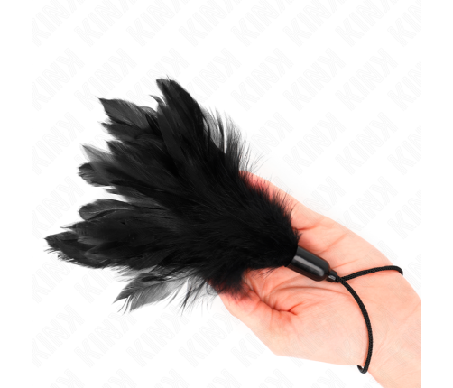 KINK - TICKLE FEATHERS WITH ROPE HANDLE PLASTIC BASE 15 CM
