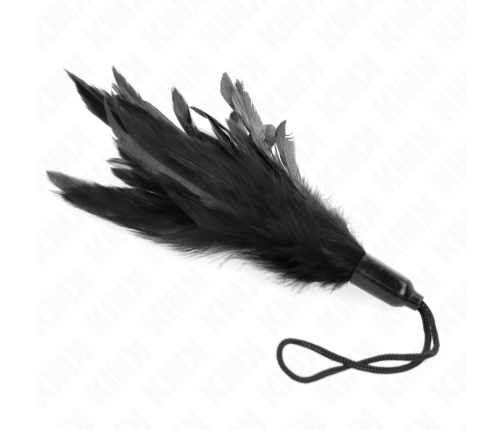 KINK - TICKLE FEATHERS WITH ROPE HANDLE PLASTIC BASE 15 CM