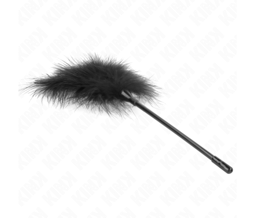 KINK - BLACK TICKLE FEATHERS USED FOR THE BONDAGE KIT 27 CM