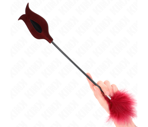 KINK - TICKLE FEATHERS WITH ROSE-SHAPED PADDLE 8 CM