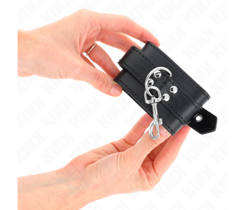 KINK - WRIST RESTRAINTS WITH STUDS 35 X 6 CM