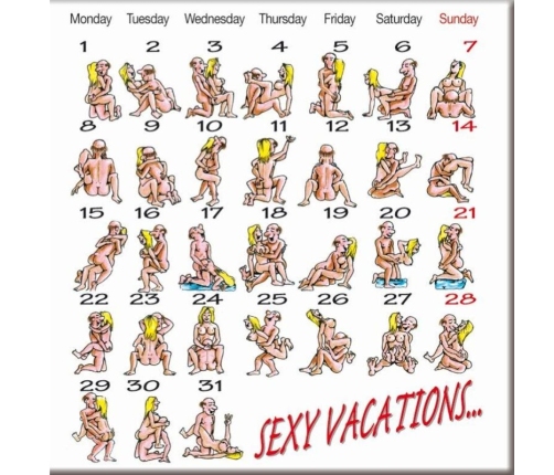 DIABLO PICANTE - KAMASUTRA CLAENDARY MAGNET