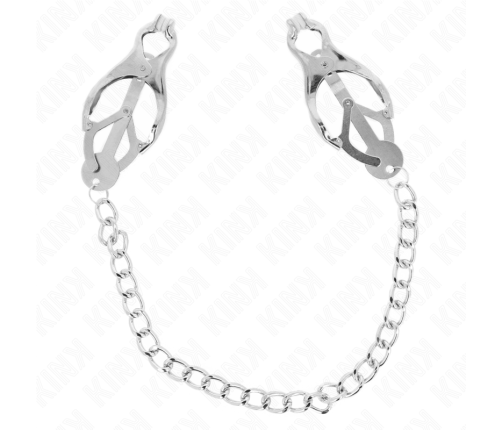 KINK - JAPANESE CLOVER NIPPLE CLAMPS WITH CHAIN SILVER 30 CM