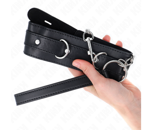 KINK - COLLAR WITH BELT 65 CM WITH STRAP BLACK 54 X 4.5 CM