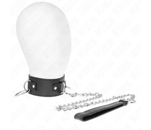 KINK - NECKLACE WITH LEASH 65 CM 3 RING MODEL 2 ADJUSTABLE 36-43 CM X 5 CM