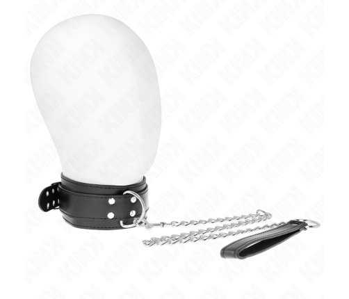 KINK - NECKLACE WITH STRAP 65 CM SILVER BUCKLES ADJUSTABLE 33-46 CM X 5.5 CM