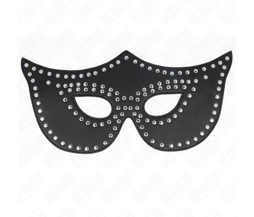 KINK - LEATHERETTE MASK WITH RIVETS MODEL 2 30 x 12 CM