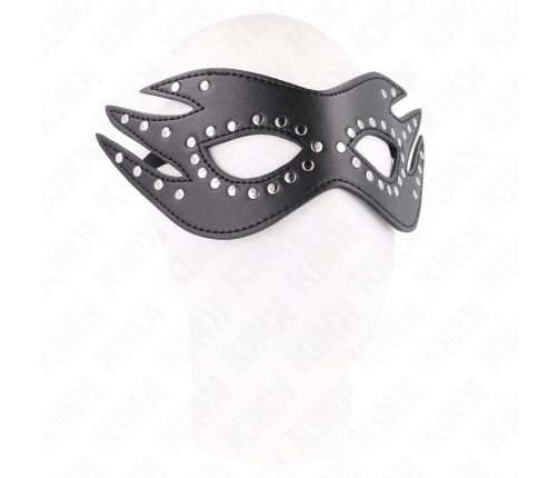 KINK - LEATHERETTE MASK WITH RIVETS MODEL 3 26 x 9.5 CM
