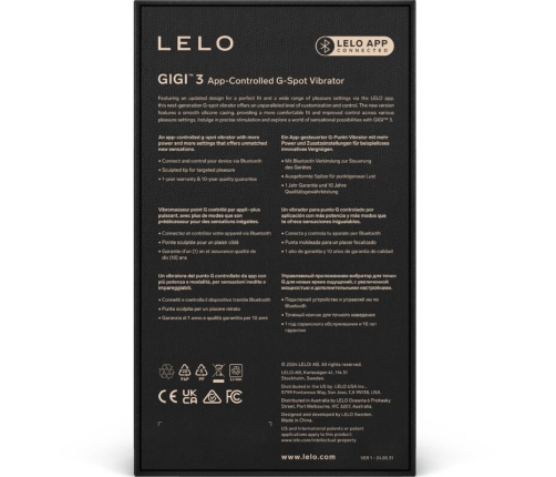 LELO -   GIGI™ 3 VIBRADOR PUNTO G VIOLETA