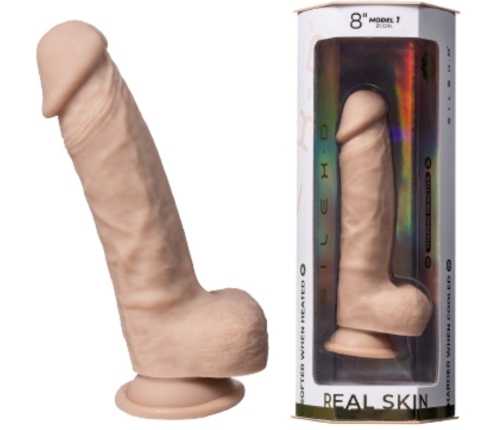 SILEXD - REAL SKIN SUPER REALISTIC PENIS THERMO REACTIVE 21 CM PREMIUM SILEXPAN FLESH