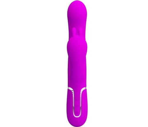 PRETTY LOVE - CAMMY TRIPLE VIBRADOR MULTIFUNCIÓN 4 EN 1 ROSA